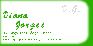 diana gorgei business card